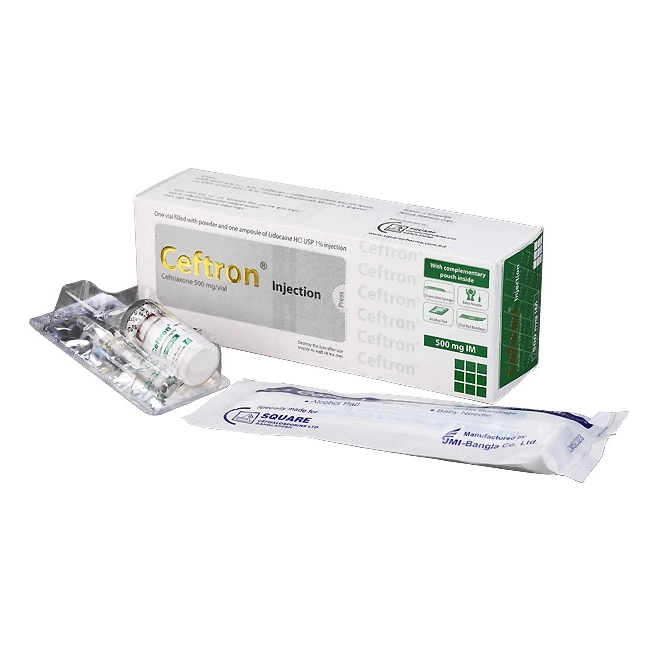 Injection Ceftron 500mg IM