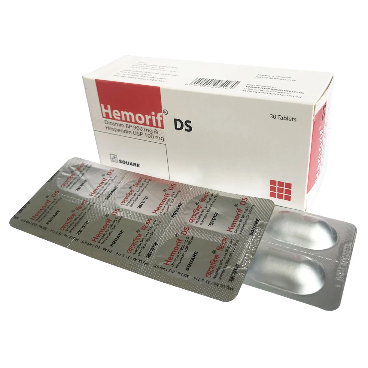 Tablet Hemorif DS 900mg+100mg (30pcs)