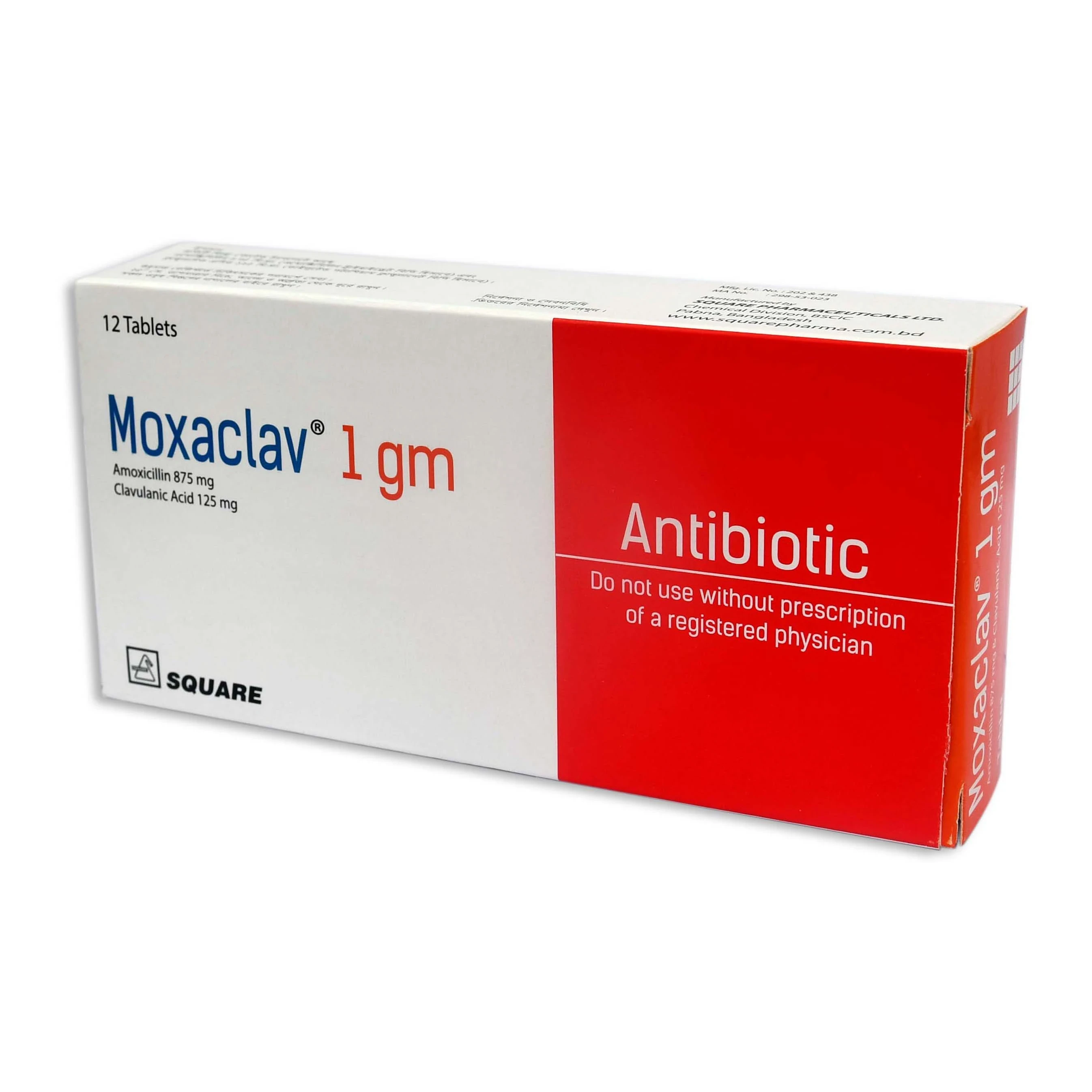 Tablet Moxaclav 1gm (12pcs)