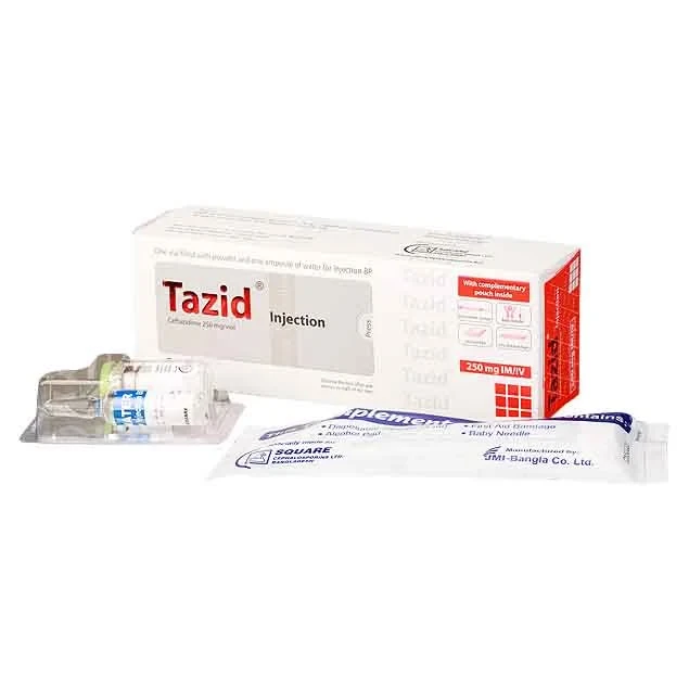 Injection Tazid 250mg/vail IM/IV