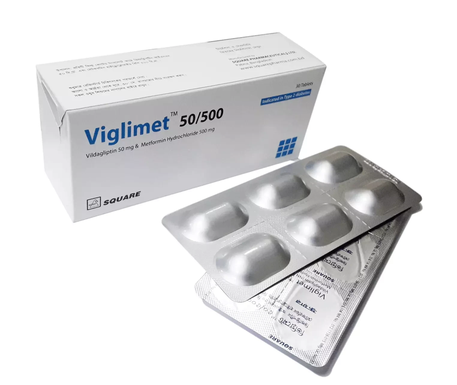 Tablet Viglimet 50/500mg (30pcs)