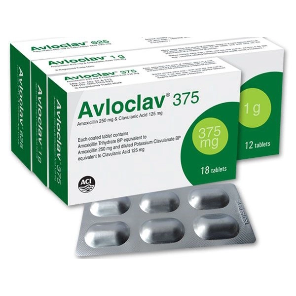 Tablet Avloclav 375mg (18pcs)