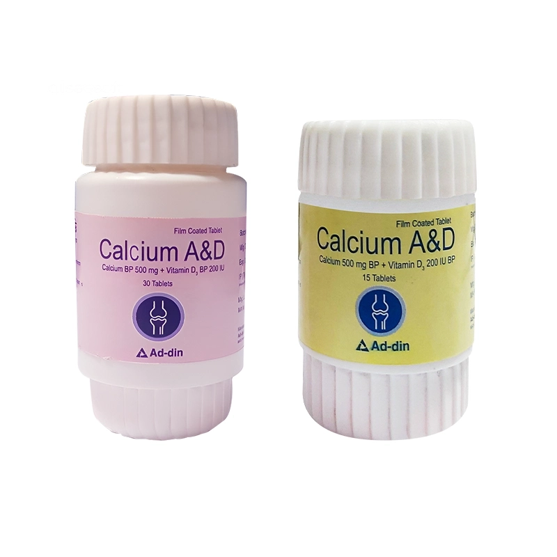 Tablet Calcium A&D 500mg+200iu (POT) (30pcs)