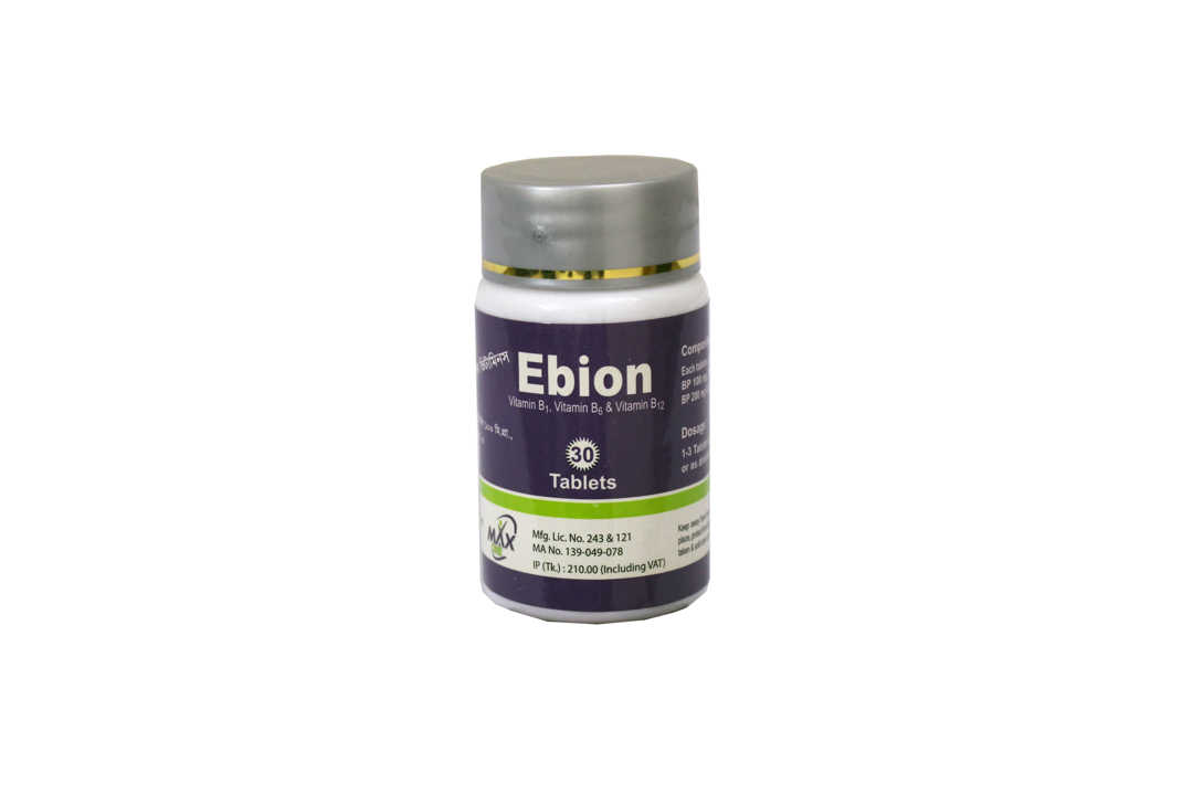 Tablet Ebion 100mg+200mg+200mcg (30pcs) (POT)