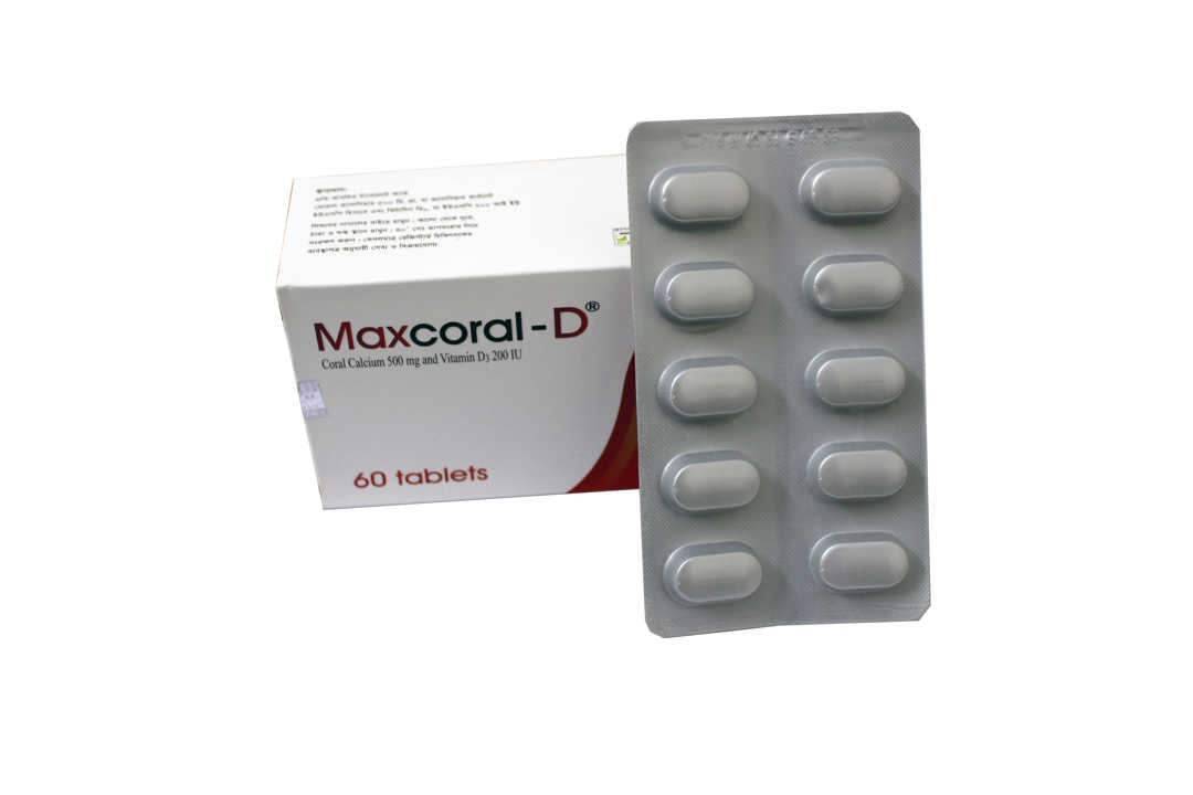 Tablet Maxcoral D 500mg+200iu (60pcs)