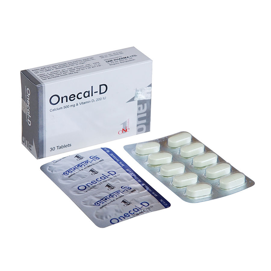 Tablet Onecal-D 500mg+200iu (30pcs) (BOX)
