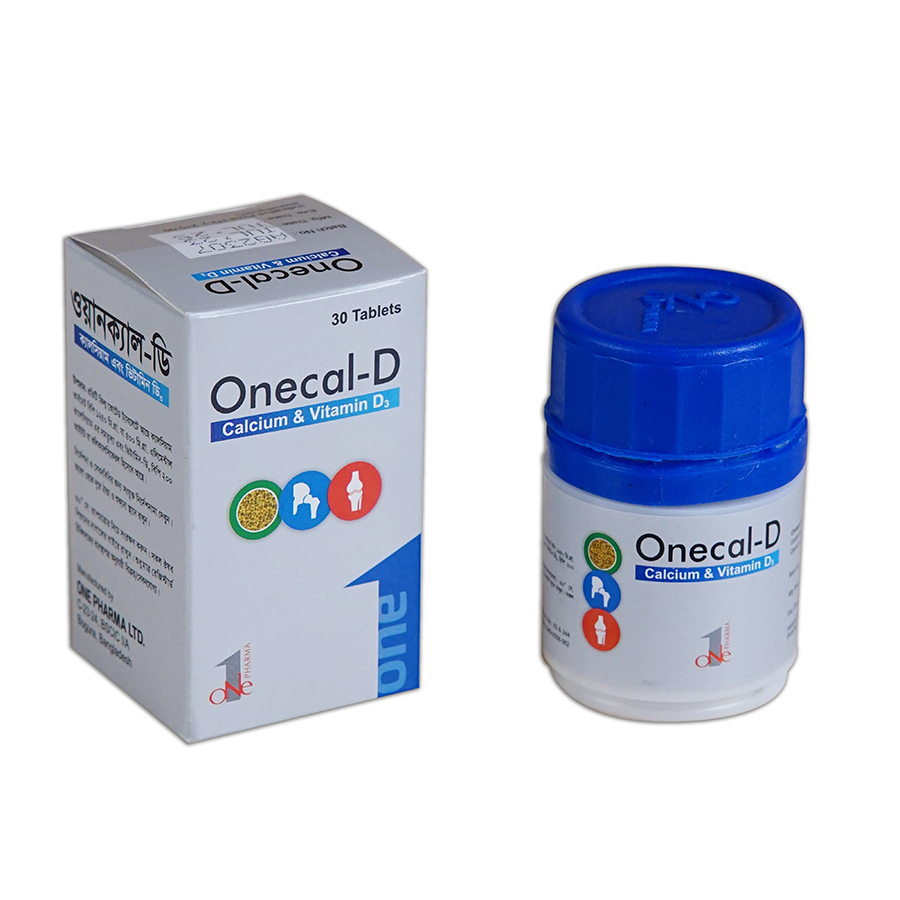 Tablet Onecal-D 500mg+200iu (30pcs) (POT)