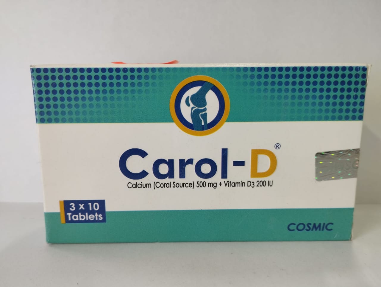 Tablet Carol-D 500mg+200iu (30pcs) (Coral calcium+Vitamind3) (Cosmic)