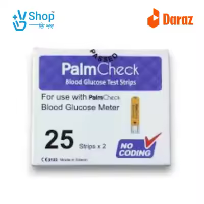 Palm Check Blood Glucose Test Strip (25 pcs )