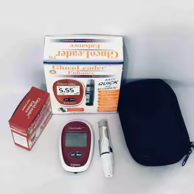 Glucoleader Enhance Taiwan Blood Glucose Meter (Red)