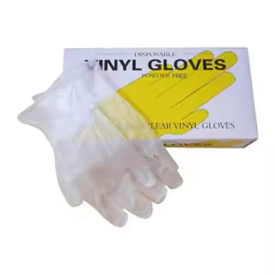 VINYL Surgical Examination Hand Gloves (100pcs) (M Size)