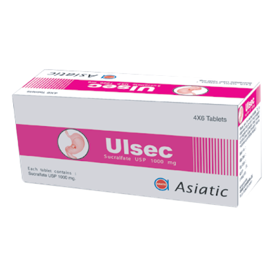 Tablet Ulsec 1000mg (48pcs)