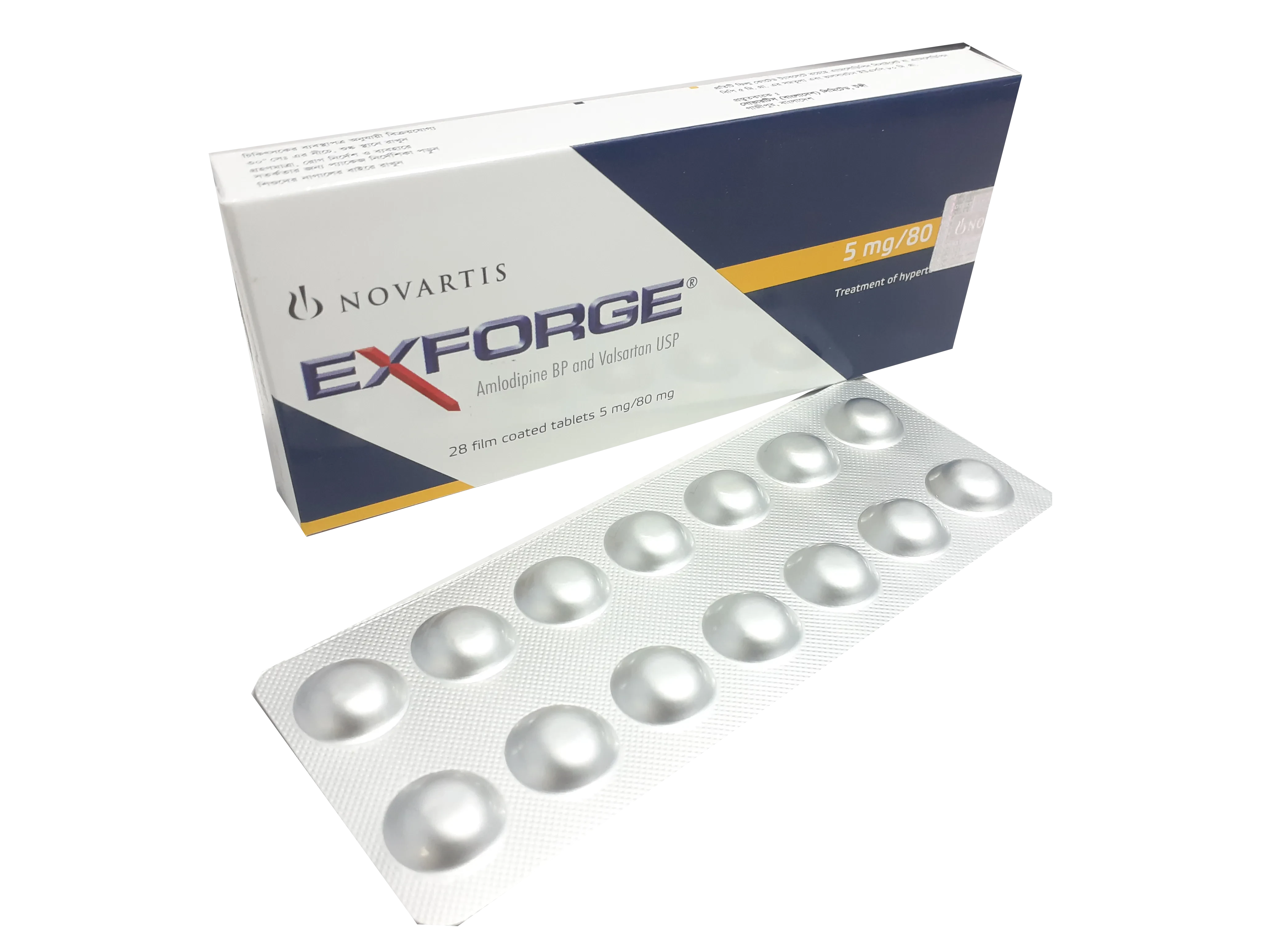 Tablet Exforge 5/80mg (28pcs)