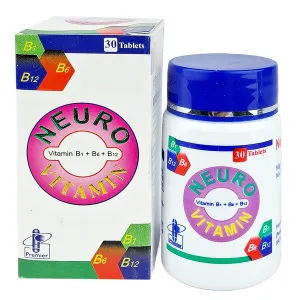 Tablet Neuro Vitamin 100mg+200mg+200mcg (30pcs) (POT)